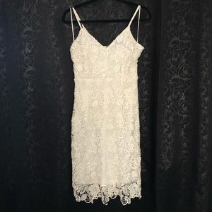 Lulus white laced dress